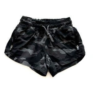 Athleta Girl All Play Shorts- Black Camo